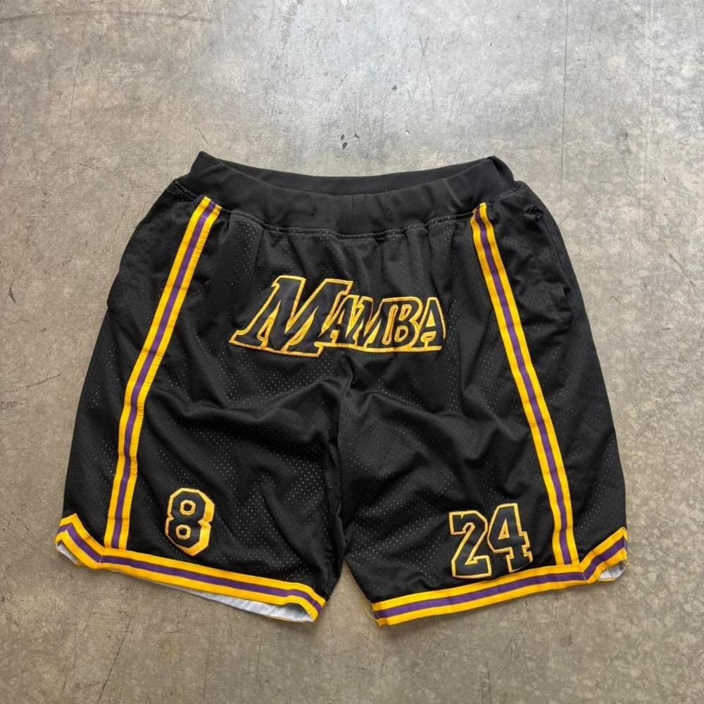 Kobe Bryant black basketball shorts Mamba Size XXL